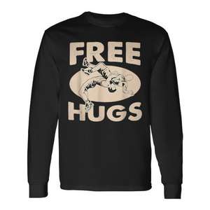 Camiseta de manga larga con estampado de lucha libre Free Hugs para niños - Product Image 1