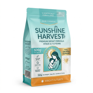 Custom Printed Food Grade 1kg Aluminum Foil Flat Bottom <strong>Bag</strong> Resealable Zipper Moisture Proof Octagonal Seal Milk Powder <strong>Bag</strong> - Product Image 1