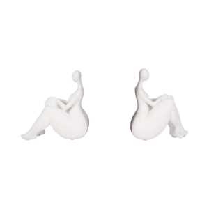 Figura Decorativa de Dama Sentada, Resina, para Decoración del Hogar, Estantes, Accesorios Artísticos para Libros - Product Image 2