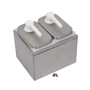 ミルクティーバー用の市販のステンレス鋼ソースポンプ定量シロップボトル1 Lフルーツソースディスペンサー