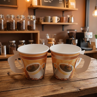 Vaso de Papel de 7.5oz para Máquinas Expendedoras, Vaso de 70mm de Diámetro Superior para Café y Té Calientes
