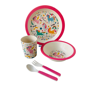 Juego de <span class=keywords><strong>vajilla</strong></span> de fibra de bambú con diseño de mono de <span class=keywords><strong>melamina</strong></span> para niños, <span class=keywords><strong>vajilla</strong></span> de animales para niños - Product Image 1