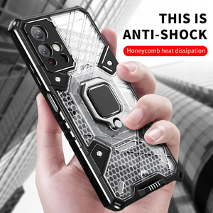 Funda trasera antigolpes para coche, anillo de dedo, funda de teléfono con soporte a prueba de golpes para Xiaomi Redmi Note 11 Pro Ultra 10 9 8 12 <span class=keywords><strong>K40</strong></span> PPC32 - Product Image 3