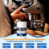 Nettoyant pour machine à café Oradess, dégraissant en comprimés solides, extrait de thé vert pour un antioxydant naturel, nettoyage en profondeur, utilisation rapide et efficace
