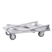 Carro de mano plegable de alta resistencia, carro de mano de acero inoxidable