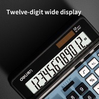 Calculatrice de bureau multifonctionnelle Deli 2137 en métal