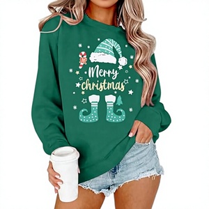 <b>Christmas</b> Cartoon <b>Sweatshirts</b> <b>Women</b> Cute Graphic Hoodies Funny Xmas Long Sleeve Holiday Pullover Tops Knitted Crew Spring Autumn - Product Image 4