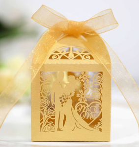 Boîte à chocolat pour couple de mariage DAMAI, cadeau de fête de mariage, ruban en satin, impression UV, romantique, retour de mariage, Ramadan, Diwali - Product Image 3