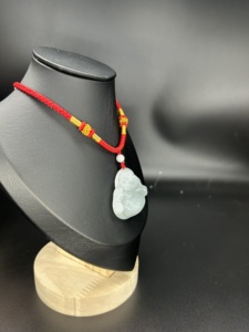 <span class=keywords><strong>Collier</strong></span> de déclaration de bijoux fins de luxe avec pendentif <span class=keywords><strong>bouddha</strong></span> en jade Pendentif de déclaration de luxe à la mode et breloques - Product Image 4