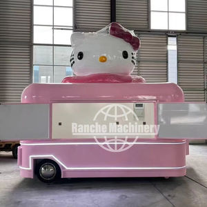 Food Truck Vintage, Petite Remorque Mobile pour Café, Glaces, Hot-dogs, Concession Standard, Accepte la Personnalisation - Product Image 1