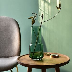 Bixuan <span class=keywords><strong>vaso</strong></span> di vetro <span class=keywords><strong>verde</strong></span> soffiato a mano semplice moderno ottico composizione floreale classico accento <span class=keywords><strong>vaso</strong></span> per la decorazione della tavola centrotavola - Product Image 2