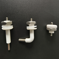 Sonde de niveau d'eau à angle droit SANQIAOHUI, électrode, niveau de liquide de chaudière, tige en titane PVDF, 24V DC, filetage M10/M12