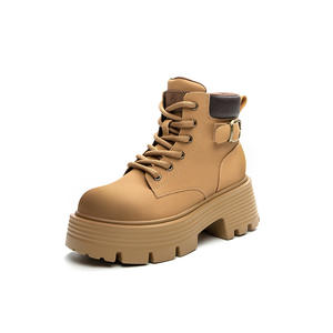 <span class=keywords><strong>Botas</strong></span> Martin para mujer, novedad de 2025, <span class=keywords><strong>botas</strong></span> de moto de tubo corto, <span class=keywords><strong>botas</strong></span> amarillas grandes, suela gruesa, <span class=keywords><strong>botas</strong></span> de mujer con aumento de altura - Product Image 6