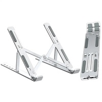 Support vertical pour ordinateur portable en métal réglable sur 7 niveaux, support maximum pour ordinateur portable de 15,6 pouces, nouveau support de bureau pour ordinateur portable