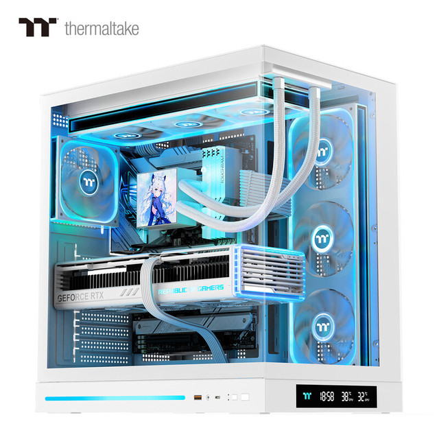 Thermaltake(tt) Steel Shadow Es Sea View Case Computer Case White Supports 360 Water Cooling Atx Motherboard