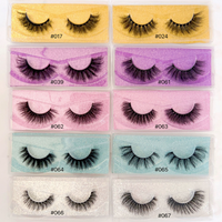 Faux cils de luxe en fourrure de vison 3D, multi-couches, effet naturel, longs, volumineux, style dramatique et ébouriffé, en bande