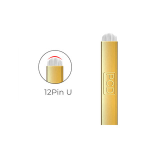 Maquillaje permanente desechable ceja bordado tatuaje aguja hoja plana microblading <span class=keywords><strong>agujas</strong></span> PHI DIY - Product Image 4