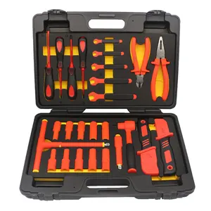 Sets Electrician 41Pcs Herramientas de mano 29Pcs Juego de herramientas aisladas