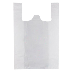 Bolsa de Camiseta Roja con Impresión de 'Gracias' para Supermercado, Venta al Por Mayor - Product Image 1