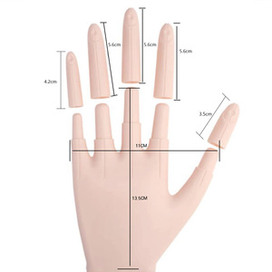 Uso de salón Modelo de mano de práctica realista para entrenamiento de <span class=keywords><strong>uñas</strong></span> acrílicas Material plástico Práctica de Arte de <span class=keywords><strong>uñas</strong></span> - Product Image 2
