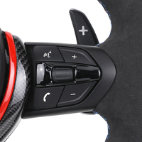 Volant sport en cuir avec insert en carbone rouge pour BMW F10 F20 F30 F36 M3 F80 M4 F82 M2 F87 M5 F90 X5 X5M E70 E90