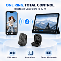 Anneau de contrôle à distance multifonction BT5.3 pour iPhone, tablette, selfie, TikTok, vidéo en direct, caméra, e-book, musique, gadget de contrôle sans fil