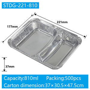 Casseroles en aluminium jetables de haute qualité fabriquées en usine avec couvercles - Product Image 2