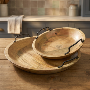 Mango Wood Round <b>Tray</b> <b>Large</b> 39cm - Product Image 3