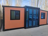 Maison conteneur préfabriquée moderne, portable, certifiée CE, en panneaux sandwich d'acier pliables, durable, de haute qualité et à faible coût, pour un logement bien aménagé.