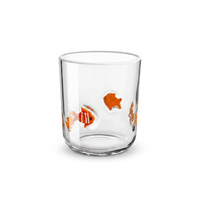Vaso de Jugo de Vidrio Transparente Hecho a Mano, Sin Plomo, Personalizado, Vaso Decorativo