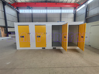 DÉMONTABLE Assemblage rapide Plusieurs portes battantes Partition divisée Conteneur de stockage portable empilable Unités de stockage en libre-service