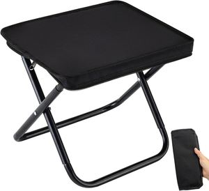 Foldable Square Aluminum Portable Camping <b>Stool</b> Ultralight Backpacking Heavy Duty Collapsible Outdoor - Product Image 1
