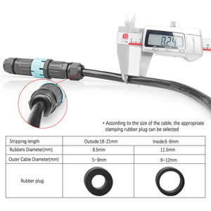 Dễ dàng cài đặt năng lượng mặt trời bảng điều khiển điện không thấm nước kết nối nhanh chóng Interlock thiết kế nhựa cắm điện - Product Image 4