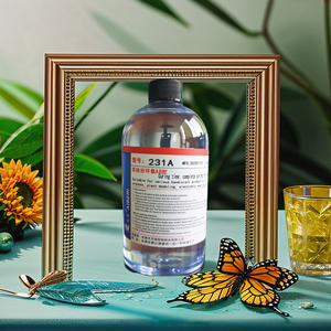 กาวอีพ็อกซี่คริสตัลใสสูงแบบ DIY ความแข็งสูงเรซิ่นอีพ็อกซี่โปร่งใสสูงสำหรับทำตัวอย่างผลิตภัณฑ์สีเหลืองอำพัน - Product Image 2