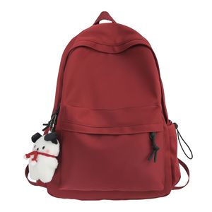 Japanese Style <b>Backpack</b> Solid Color 15 Inches Large Capacity For Female College Students And Junior Senior High <b>School</b> Boys - Product Image 4