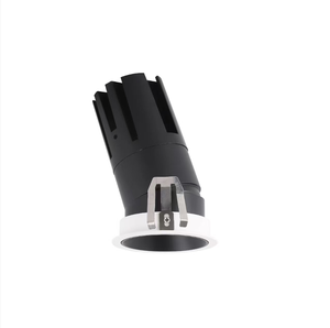 Luminaria LED Empotrada en el Techo, con Marco de Aluminio, Acabado Moderno en Blanco y Negro, para Uso Comercial en Interiores - Product Image 2