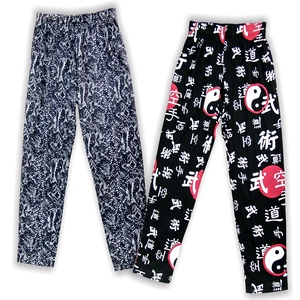 กางเกงขายาวทรงหลวมผ้าฝ้าย CVC สไตล์ Athleisure เอวยางยืด ใส่สบาย - Product Image 2