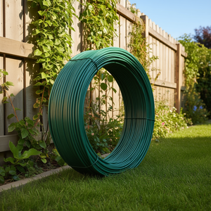 Alambre de Acero Verde de 180.4' (0.08"/0.12') con Recubrimiento de PVC para Cercas, Enrejados y Portones - Product Image 2