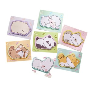 Notas Adhesivas de Animales Adorables, Bloc de Notas de Dibujos Animados, Papelería <span class=keywords><strong>Kawaii</strong></span>, Etiquetas Adhesivas, Papel para Notas y Mensajes, Material Escolar - Product Image 1