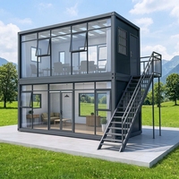 Maison préfabriquée moderne de 20 pieds, conteneur détachable et extensible, maison ignifuge A1, villa modulaire de luxe pour usage résidentiel et bureautique