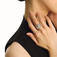 Bague en argent 925 avec moissanite, au toucher premium et d'une esthétique luxueuse discrète. Bague de mariage pour elle/femme, anniversaire.