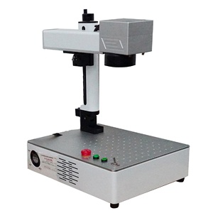 Machine de marquage laser à fibre intelligente 20W/30W pour bijoux personnalisés, gravure de bagues, mini imprimante laser à fibre grise pour métal, marquage intelligent à fibre noire - Product Image 1