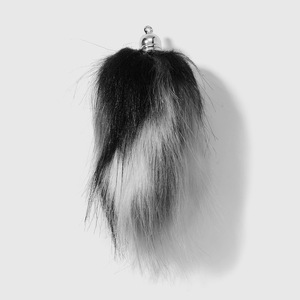 Porte-clés en peluche avec queue, pendentif pour sac à main femme, porte-clés de voiture en <span class=keywords><strong>laine</strong></span> artificielle, ornement suspendu, accessoires de poupée pour sac à dos - Product Image 3