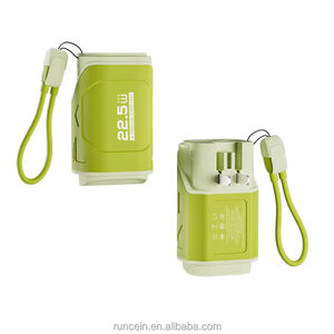 Runcein พวงกุญแจพาวเ<span class=keywords><strong>วอ</strong></span>ร์<span class=keywords><strong>แบ</strong></span>งค์สำหรับเดินทาง, พาวเ<span class=keywords><strong>วอ</strong></span>ร์<span class=keywords><strong>แบ</strong></span>งค์สำหรับเดินทางขนาด10000mAh PD 22.5W <span class=keywords><strong>ช</strong></span>าร์จ<span class=keywords><strong>เร็ว</strong></span>2 in 1 10000mAh สำหรับโทรศัพท์ทุกรุ่น - Product Image 1