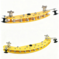 Très résistant 60 ° /90 °   Rouleaux de guidage d'angle multi-rouleaux en aluminium pour la construction de lignes de télécommunications à fibre optique aériennes