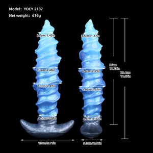 Venta al por mayor de enormes tapones anales de silicona, juguetes sexuales anales portátiles, dildo, entrenador anal, dilatador, juguete para adultos para hombres y mujeres - Product Image 5