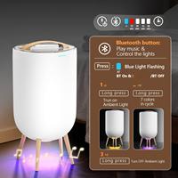 Chauffe-serviettes en plastique avec lumière d'ambiance et haut-parleur Bluetooth intégré, capacité 20L, pour appartement, salle de bain, hôtel