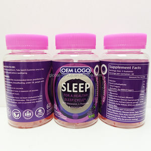 Gomitas de Melatonina para Dormir Profundamente Sin Azúcar de Marca Propia, 5 mg/10 mg, Alta Potencia, para el Estrés, con <span class=keywords><strong>GABA</strong></span>, Magnesio y Suplementos Naturales - Product Image 4