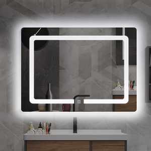 Fullkenlight <span class=keywords><strong>Water</strong></span> <span class=keywords><strong>Proof</strong></span> Led Gương cho phòng tắm Vanity khách tắm khách sạn hình chữ nhật LED ánh sáng thông minh gương - Product Image 6