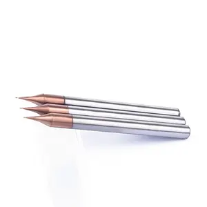 0.2mm CNC Carbide Micro End Mills 0.1mm Kim Loại Micro Công cụ Cắt 0.2 Carbide cuối phay Cutter Micro End Mill dài